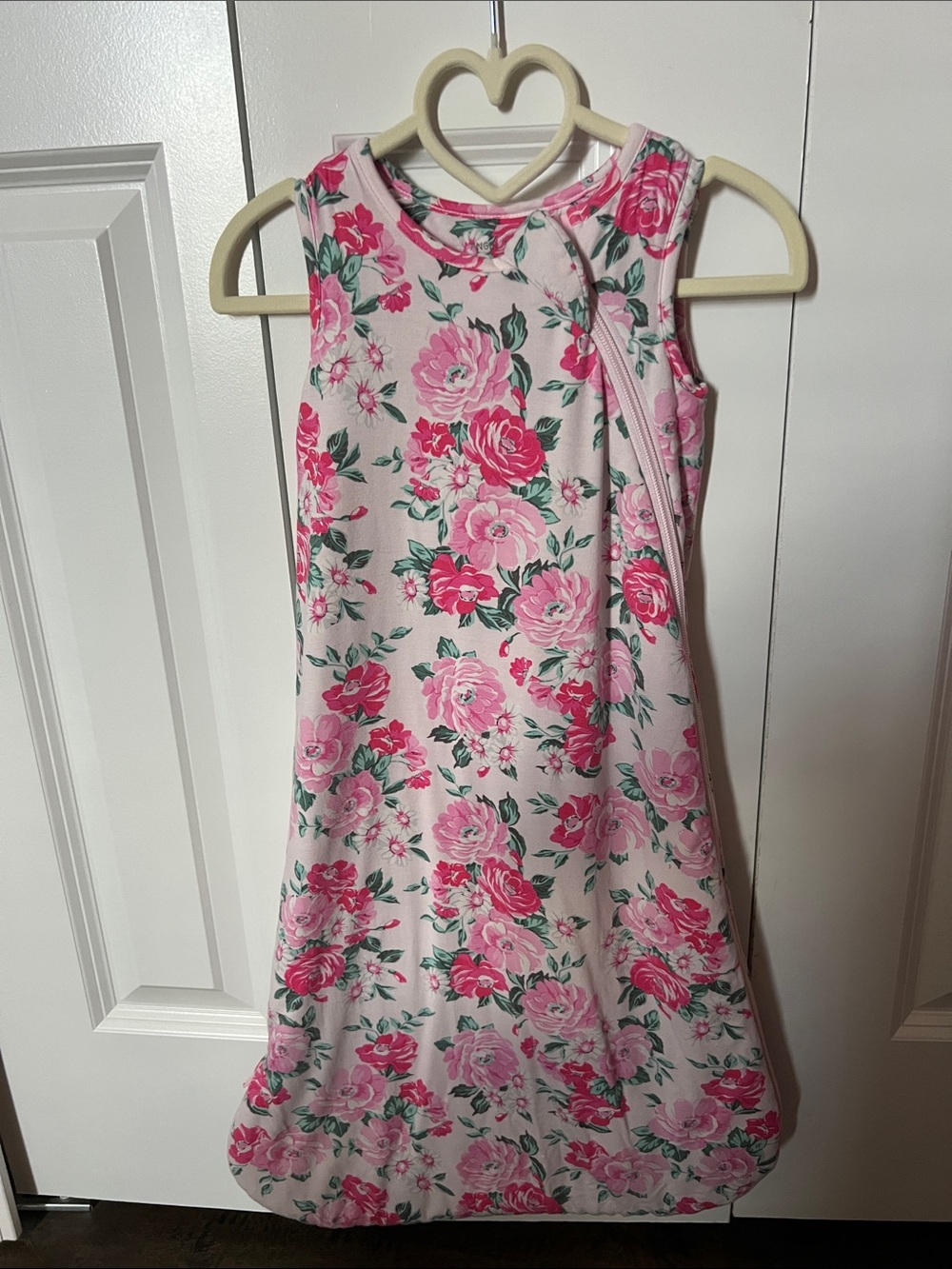 Angel Dear Spearmint Love Pink Floral Sleep Sack